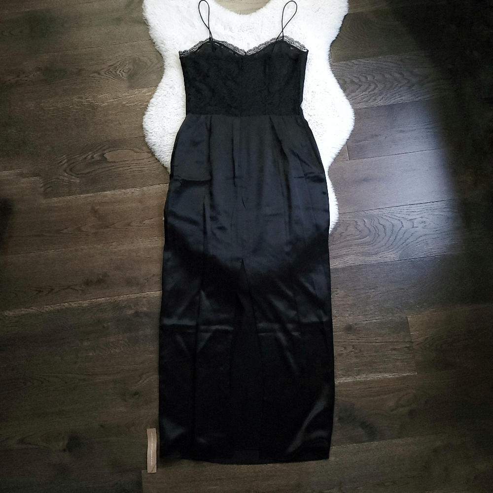 Reformation Peniel Wednesday Adam's Gothic Silk Midi Dress - Picture 15 of 16